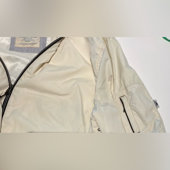 NWOT Tommy Bahama Men's Cream Windbreaker Bomber Jacket - Picture 5 of 10